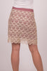 RYU Beaded Lace Overlay Skirt