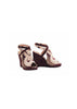 Zeyzani Leather Strap Wedge Smyrna Bordeaux