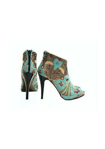 Zeyzani Turquoise Ankle Boot Final Sale