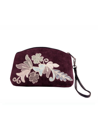 Zeyzani Suede Clutch