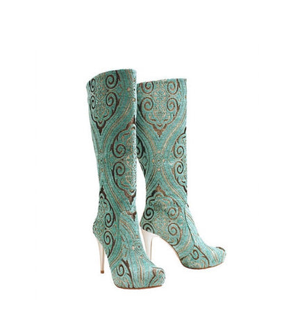 Zeyzani Turquoise Boot Final Sale