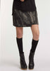 Indigenous Notch Hem Boiled Wool Skirt Final Sale