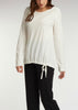 Indigenous Side Tie Slub Pullover
