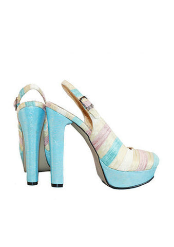 Zeyzani Striped Pump Final Sale