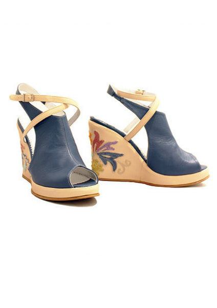 Zeyzani Blue Wedge Final Sale