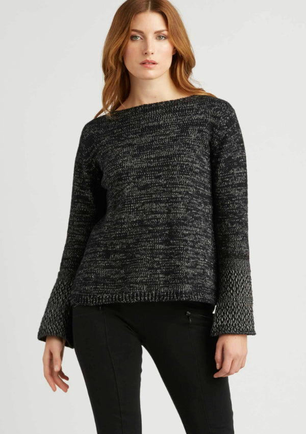 Indigenous Woven Cuff Pullover